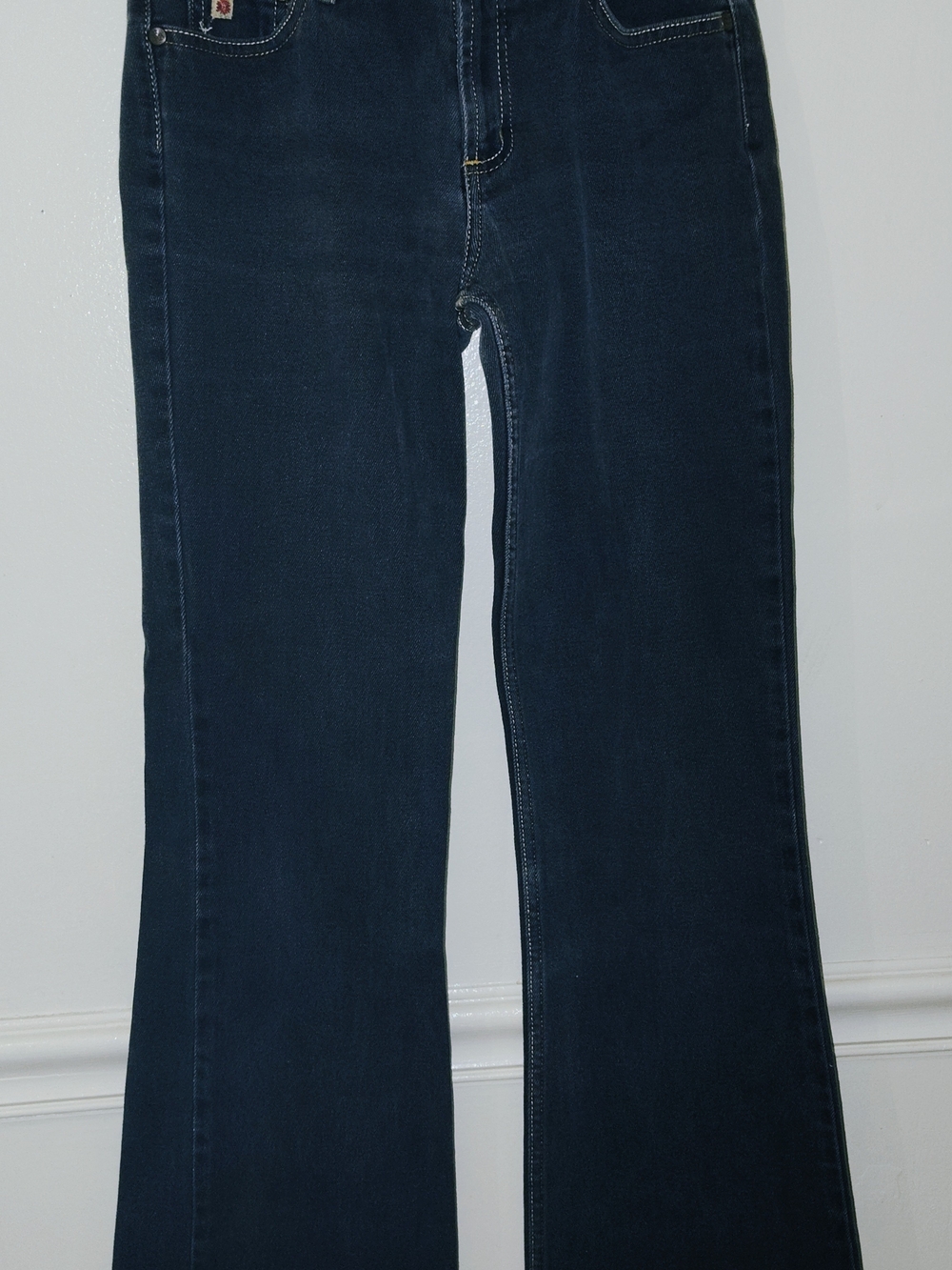 Paris Blues Bkack Juniors Flared Jeans